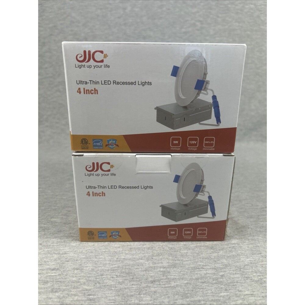 2 Pk-Ultra-thin Led Recessed Lights, Dimmable, 9w, 120v, 4in, 45yr Lifespan